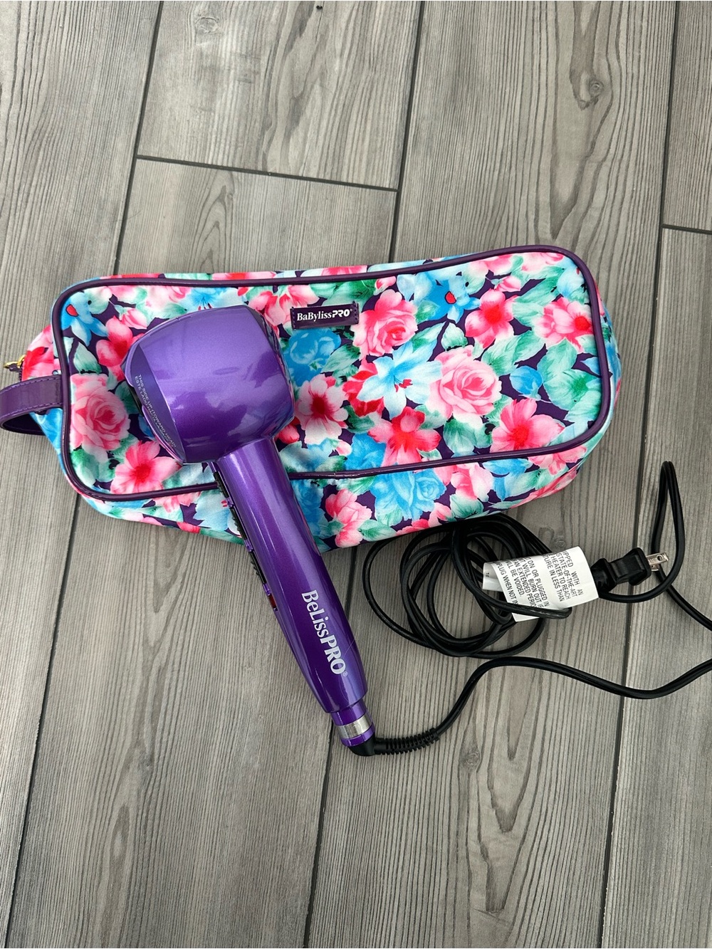 BelissPRO Purple Curl Genius Automatic Curling Machine Purple w Case